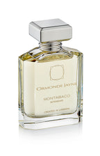 Montabaco Intensivo perfume in clear glass bottle with silver cap and beige label