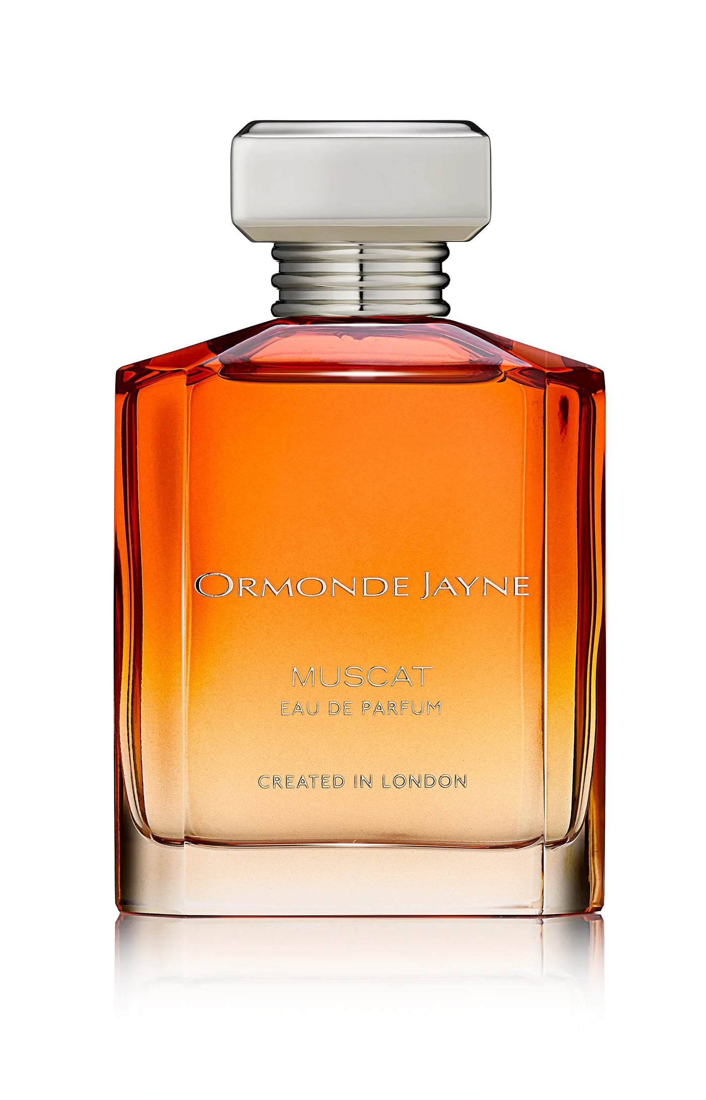 Ormonde Jayne Muscat Eau de Parfum in a gradient amber glass bottle with silver cap