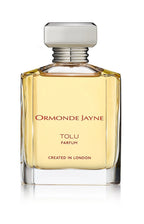 Ormonde Jayne Tolu parfum in clear glass bottle with silver cap and amber liquid