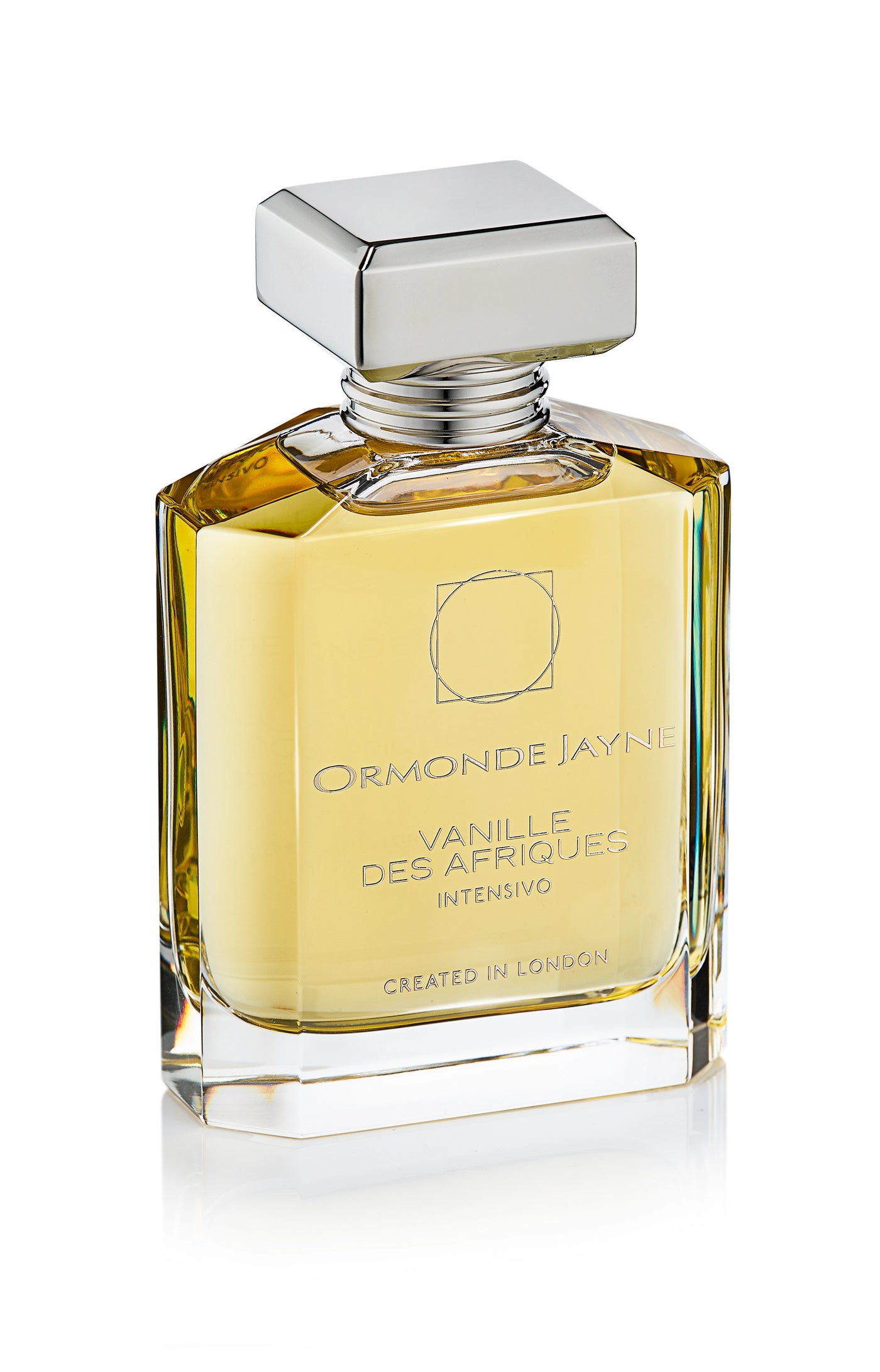 Ormonde Jayne Vanille des Afriques Intensivo perfume in clear glass bottle with silver cap