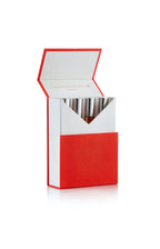 Damask Travel Lab silver travel-sized containers in red and white box packaging